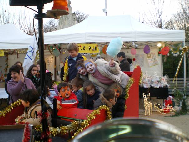 La Rosalie en musique tire le traineau du Père Noël